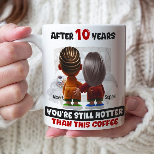 Personalized Gift For Couple White Mug Cartoon Characters Valentine 04OHLU181224 Personalized Gift For Couple White Mug Cartoon Characters Valentine 04OHLU181224