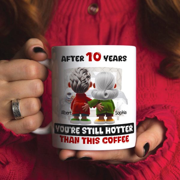 Personalized Gift For Couple White Mug Cartoon Characters Valentine 04OHLU181224 Personalized Gift For Couple White Mug Cartoon Characters Valentine 04OHLU181224