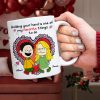 Personalized Gift For Couples Valentine White Mug Couple Holding Hand 01KALU261224DA Personalized Gift For Couples Valentine White Mug Couple Holding Hand 01KALU261224DA