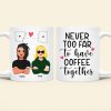 Personalized Gift For Long Distance Relationship White Mug 04TOQN231124PA Personalized Gift For Long Distance Relationship White Mug 04TOQN231124PA