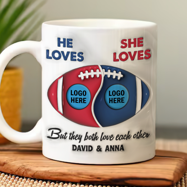 Personalized Gifts For American Football-loving Couple Coffee Mug 04hupu230125