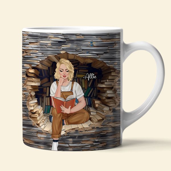 Personalized Gifts For Book Lovers Coffee Mug Reading Girl Personalized Gifts For Book Lovers Coffee Mug Reading Girl