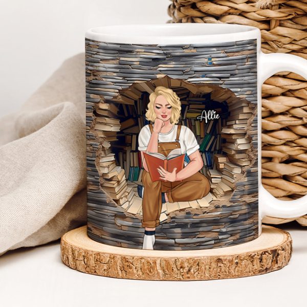Personalized Gifts For Book Lovers Coffee Mug Reading Girl Personalized Gifts For Book Lovers Coffee Mug Reading Girl