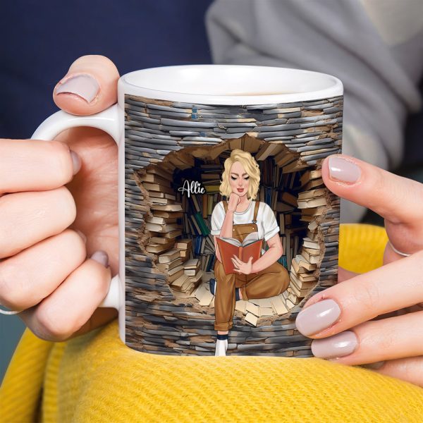 Personalized Gifts For Book Lovers Coffee Mug Reading Girl Personalized Gifts For Book Lovers Coffee Mug Reading Girl