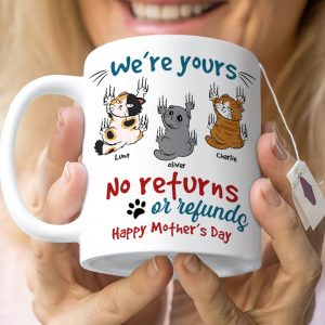 Personalized Gifts For Cat Mom Coffee Mug 02KAQN120424 Mother's Day