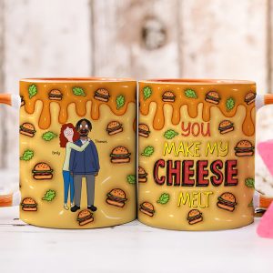 Personalized Gifts For Couple Accent Mug Melt Cheese 01TGQN271224HG