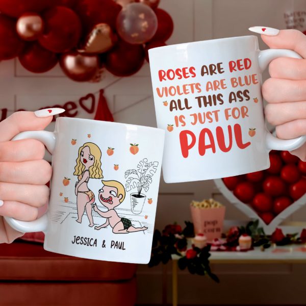 Personalized Gifts For Couple Coffee Mug All This Ass Is Just For You