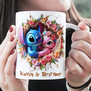 Personalized Gifts For Couple Coffee Mug Romantic Cartoon 04HUDT120425