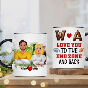 Personalized Gifts For Couple Love Football Sport Accent Mug 04XQLU221024