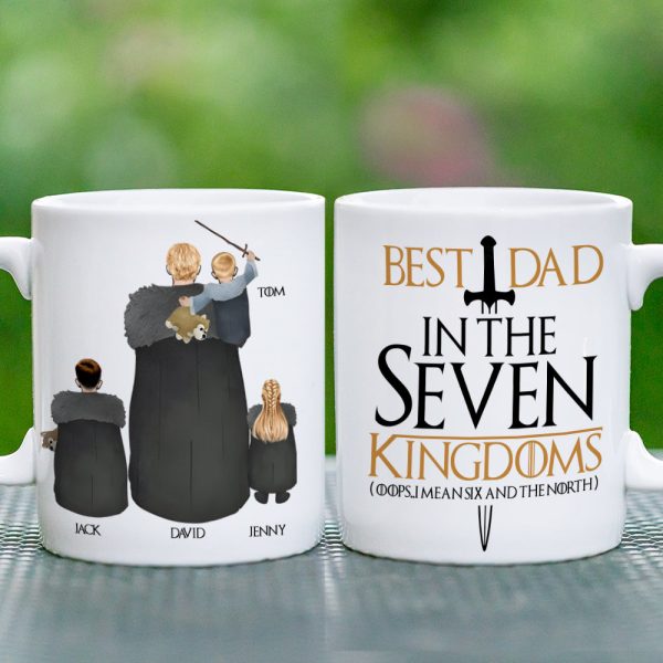 Personalized Gifts For Dad Coffee Mug Best Dad In The Seven Kingdoms 02QHTN250124 Father's Day Gifts