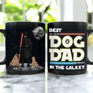 Personalized Gifts For Dad Coffee Mug Best Dog Dad In The Galaxy 012QHTH210324DAHHHG