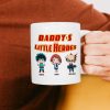 Personalized Gifts For Dad Coffee Mug Daddy's Little Hero 03KAMH200124 Personalized Gifts For Dad Coffee Mug Daddy's Little Hero 03KAMH200124