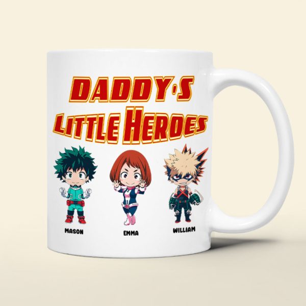 Personalized Gifts For Dad Coffee Mug Daddy's Little Hero 03KAMH200124 Personalized Gifts For Dad Coffee Mug Daddy's Little Hero 03KAMH200124