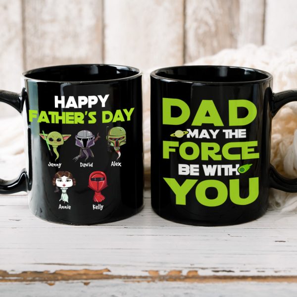 Personalized Gifts For Dad Coffee Mug May The Force Be With You 05HUHN220124HA Personalized Gifts For Dad Coffee Mug May The Force Be With You 05HUHN220124HA