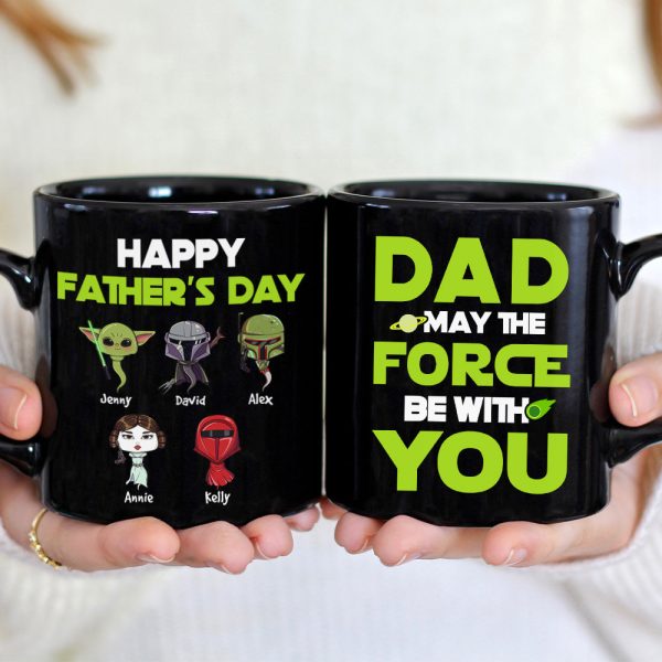 Personalized Gifts For Dad Coffee Mug May The Force Be With You 05HUHN220124HA Personalized Gifts For Dad Coffee Mug May The Force Be With You 05HUHN220124HA