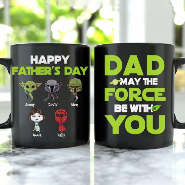 Personalized Gifts For Dad Coffee Mug May The Force Be With You 05HUHN220124HA Personalized Gifts For Dad Coffee Mug May The Force Be With You 05HUHN220124HA