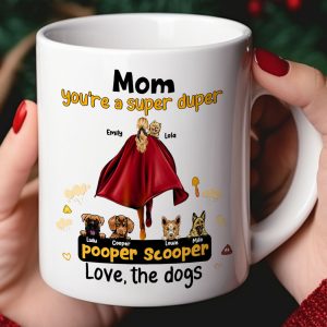 Personalized Gifts For Dog Lovers Coffee Mug Mom Pooper Scooper