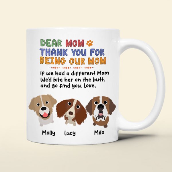 Personalized Gifts For Dog Mom Coffee Mug 05HUPU260124 Mother's Day