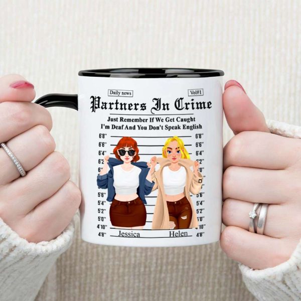 Personalized Gifts For Friends Accent Mug Partner Crime 01XQLU171224PA Personalized Gifts For Friends Accent Mug Partner Crime 01XQLU171224PA