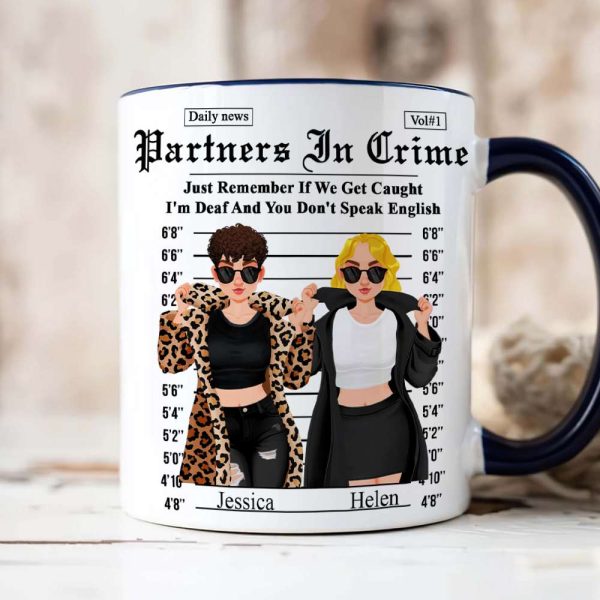 Personalized Gifts For Friends Accent Mug Partner Crime 01XQLU171224PA Personalized Gifts For Friends Accent Mug Partner Crime 01XQLU171224PA
