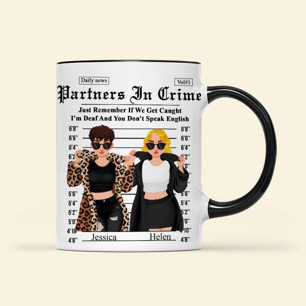 Personalized Gifts For Friends Accent Mug Partner Crime 01XQLU171224PA Personalized Gifts For Friends Accent Mug Partner Crime 01XQLU171224PA