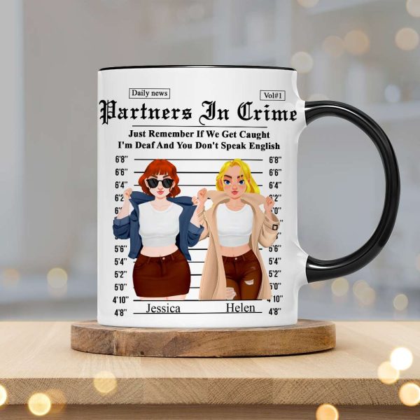 Personalized Gifts For Friends Accent Mug Partner Crime 01XQLU171224PA Personalized Gifts For Friends Accent Mug Partner Crime 01XQLU171224PA
