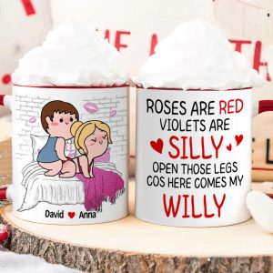 Personalized Gifts For Girlfriend Coffee Mug Here Comes My Willy