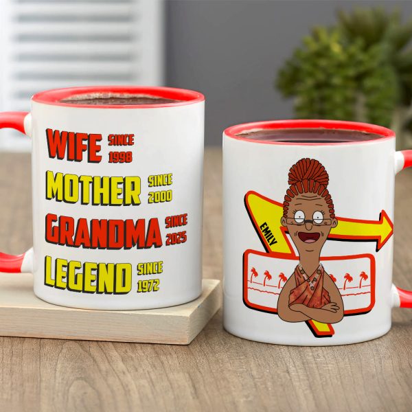 Personalized Gifts For Grandma Coffee Mug - Wife Mother Legend 01TGLU050325HG Personalized Gifts For Grandma Coffee Mug - Wife Mother Legend 01TGLU050325HG