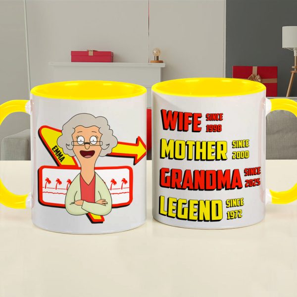 Personalized Gifts For Grandma Coffee Mug - Wife Mother Legend 01TGLU050325HG Personalized Gifts For Grandma Coffee Mug - Wife Mother Legend 01TGLU050325HG