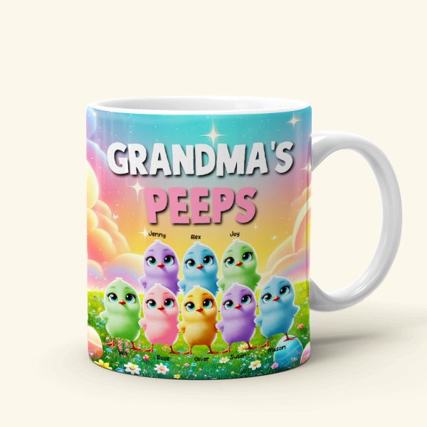 Personalized Gifts For Grandma Coffee Mug, Chick Peeps 04tgmh040325 Easter Gifts Personalized Gifts For Grandma Coffee Mug, Chick Peeps 04tgmh040325 Easter Gifts