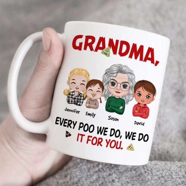 Personalized Gifts For Grandma Coffee Mug Every Poo We Do Personalized Gifts For Grandma Coffee Mug Every Poo We Do