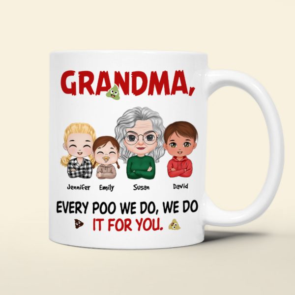 Personalized Gifts For Grandma Coffee Mug Every Poo We Do Personalized Gifts For Grandma Coffee Mug Every Poo We Do