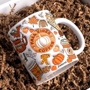 Personalized Gifts For Halloween Coffee Mug 155acqn060924 Fall Vibes Coffee