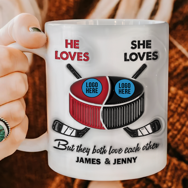 Personalized Gifts For Ice Hockey-loving Couple Coffee Mug 06hupu240125 Personalized Gifts For Ice Hockey-loving Couple Coffee Mug 06hupu240125