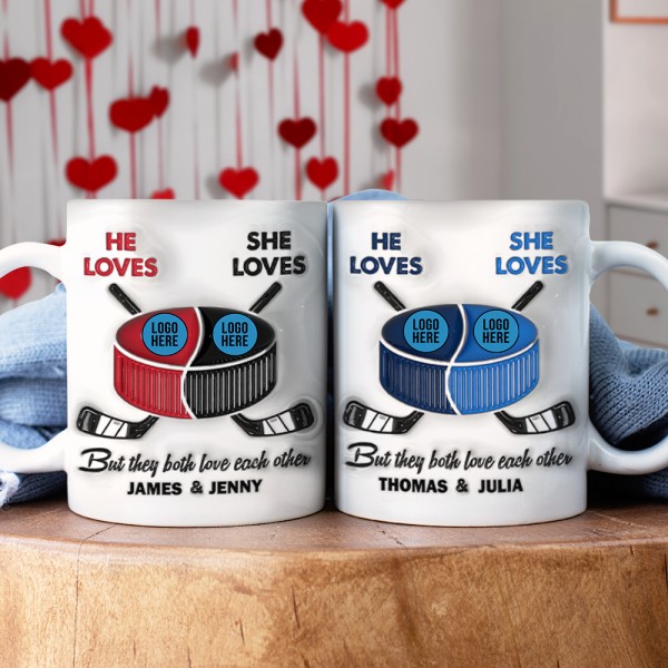 Personalized Gifts For Ice Hockey-loving Couple Coffee Mug 06hupu240125 Personalized Gifts For Ice Hockey-loving Couple Coffee Mug 06hupu240125