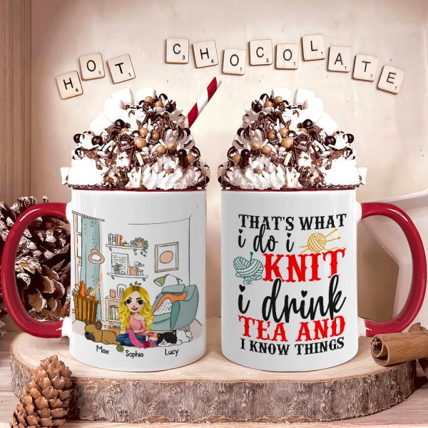 Personalized Gifts For Knitting Girl Coffee Mug 03xqdc030824hh