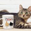 Personalized Gifts For Mom Cat Coffee Mug Nothing Butt Thanks Mom