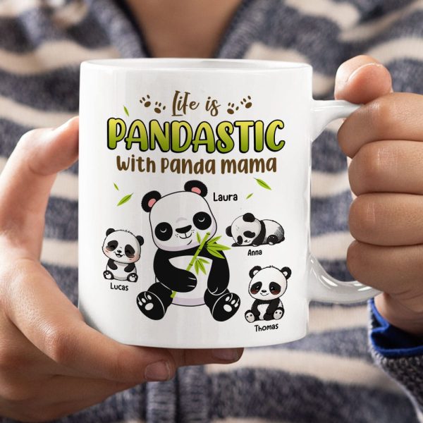 Personalized Gifts For Mom Coffee Mug Life Is Pandastic With Panda Mama Personalized Gifts For Mom Coffee Mug Life Is Pandastic With Panda Mama