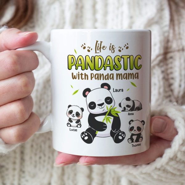 Personalized Gifts For Mom Coffee Mug Life Is Pandastic With Panda Mama Personalized Gifts For Mom Coffee Mug Life Is Pandastic With Panda Mama