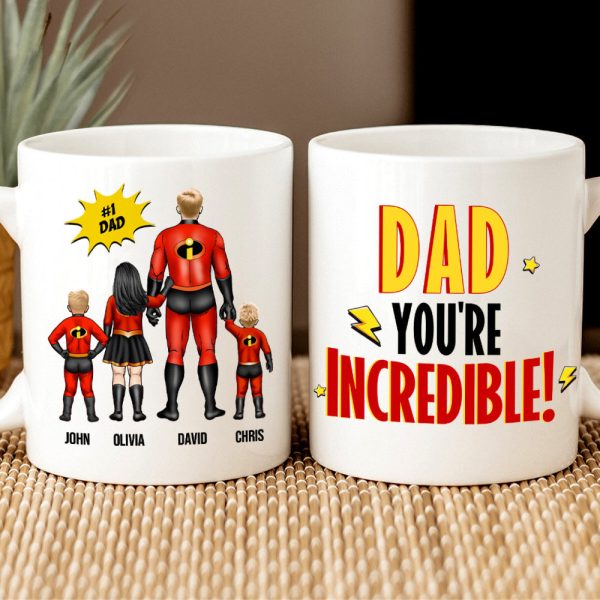 Personalized Gifts For Mom Coffee Mug Mom You're Incredible 02HUHN290224PA Personalized Gifts For Mom Coffee Mug Mom You're Incredible 02HUHN290224PA
