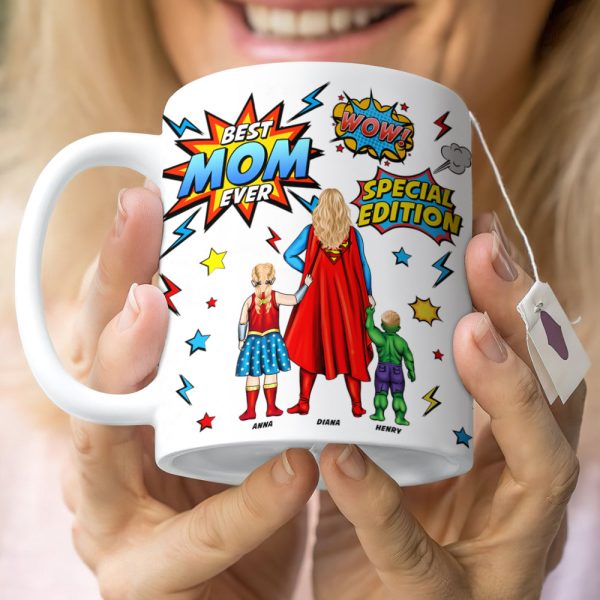Personalized Gifts For Mom Coffee Mug Super Mom And Kids Mother's Day Personalized Gifts For Mom Coffee Mug Super Mom And Kids Mother's Day