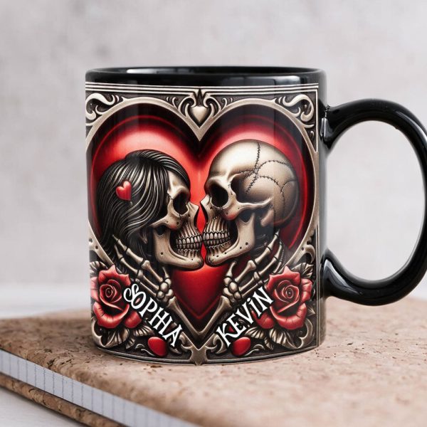 Personalized Gifts For Skull Couple Coffee Mug 03ohti041224 Personalized Gifts For Skull Couple Coffee Mug 03ohti041224