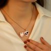 Personalized Heart Photo Locket Necklace Personalized Heart Photo Locket Necklace