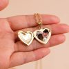 Personalized Heart Photo Locket Necklace Personalized Heart Photo Locket Necklace