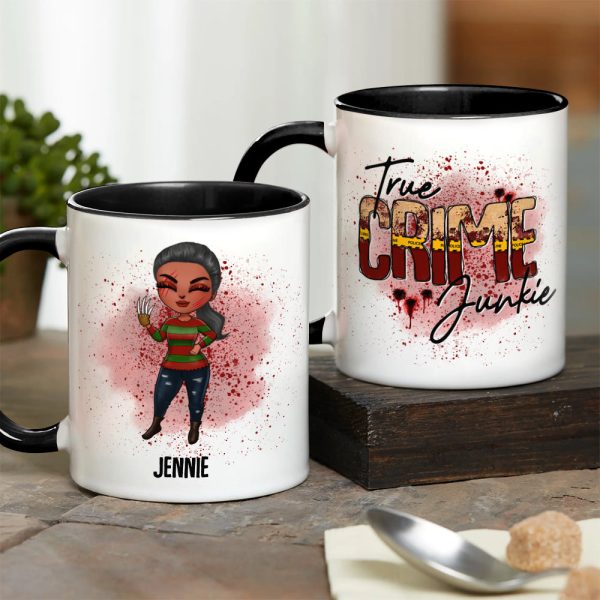 Personalized Horror Movies Accent Mug, Gift For Horror Fans