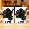 Personalized Leather Jacket and Guitar Design - Personalized Custom Coffee Mug - FAM331_MG