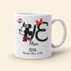 Personalized Mouse Couple Mug, Gift For Couples
