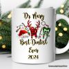 Personalized Mug Dentist Buffalo Plaid Christmas, Dental Gift Personalized Mug Dentist Buffalo Plaid Christmas, Dental Gift