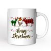 Personalized Mug Farm Animal Buffalo Plaid Christmas, Farmhouse Gift Personalized Mug Farm Animal Buffalo Plaid Christmas, Farmhouse Gift