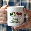 Personalized Mug Farm Animal Buffalo Plaid Christmas, Farmhouse Gift Personalized Mug Farm Animal Buffalo Plaid Christmas, Farmhouse Gift
